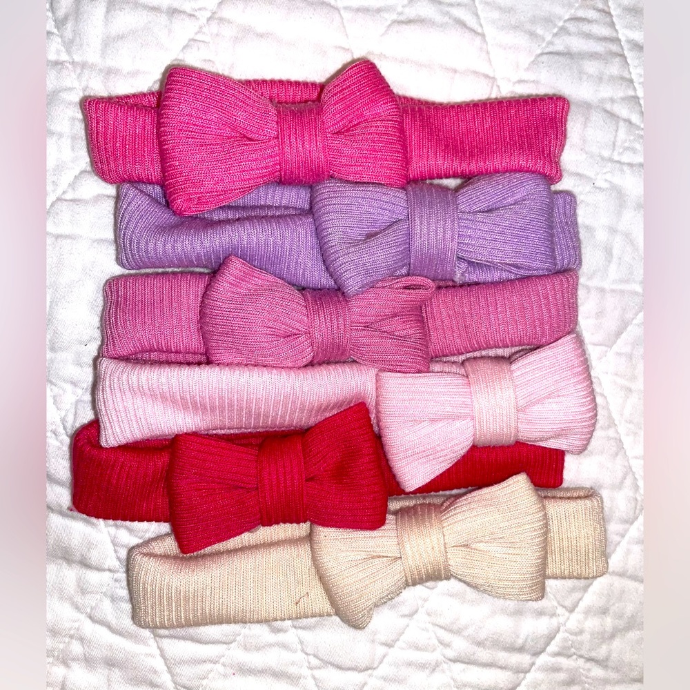 6 Headbands - Multi Colored (Newborn-3mths)